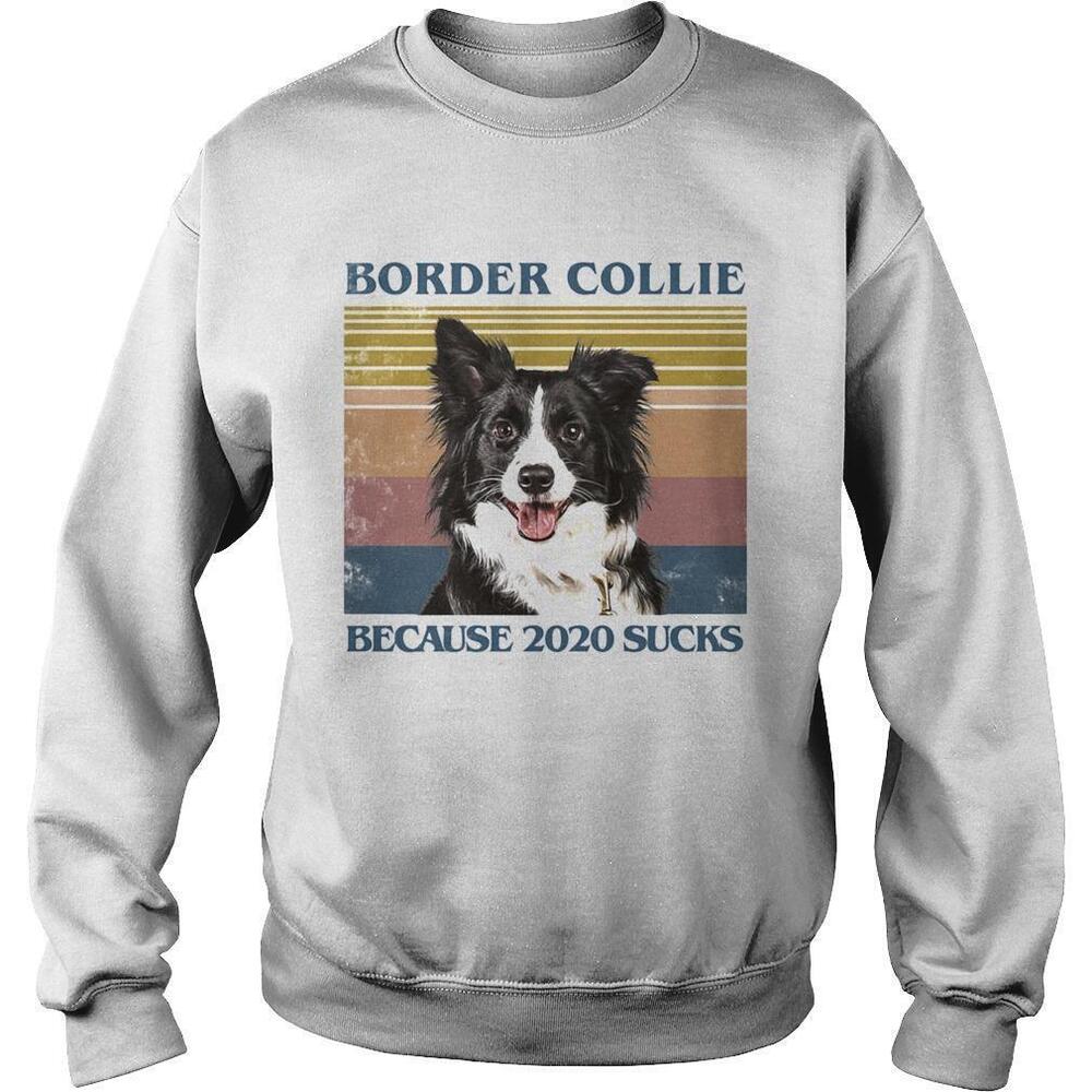 Border Collie Because 2020 SucksRetro Sweatshirt